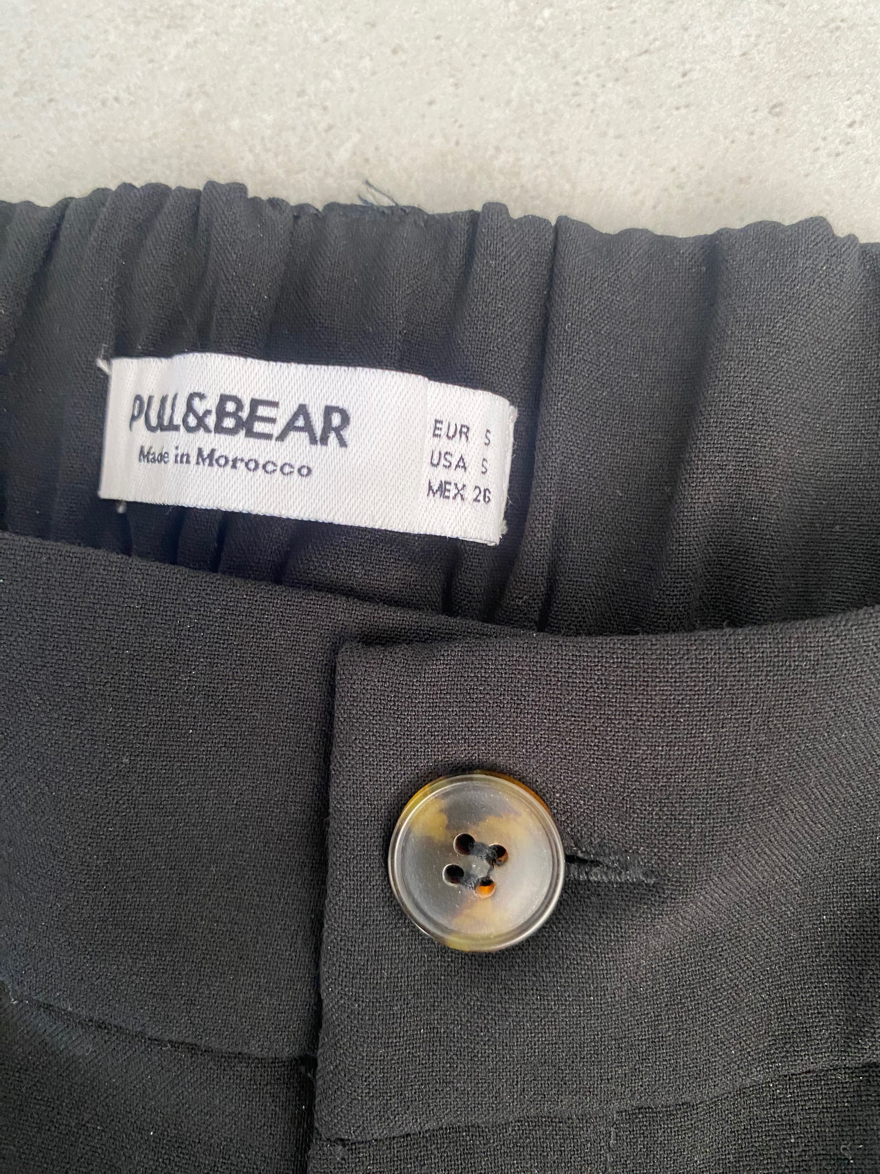 Spodnie czarne eleganckie Pull&Bear