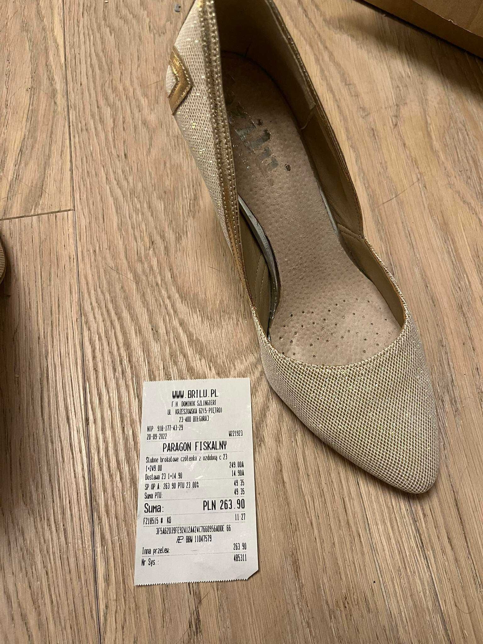 buty ślubne Brilu rozmiar 35