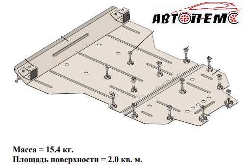 Захист двигуна BENTLEY Continental Bentayga BUICK Envision Enclave