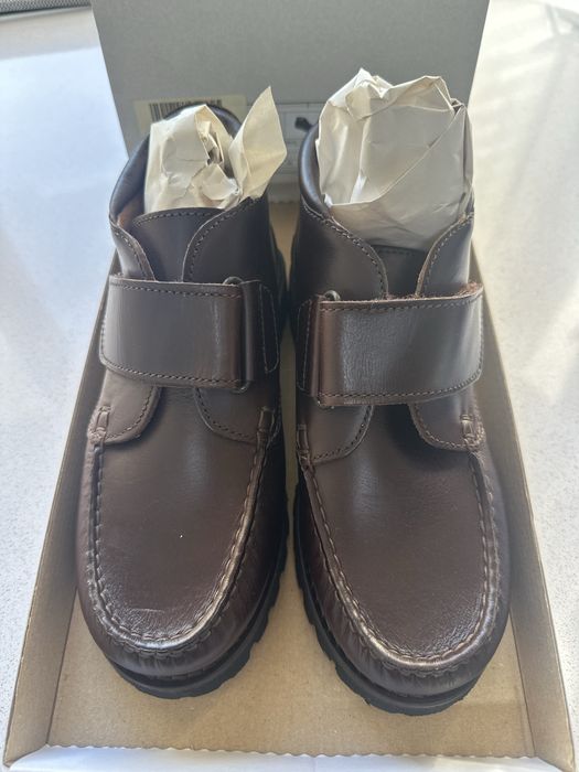 Botas com velcro de criança, tamanho 35, Colégio Militar