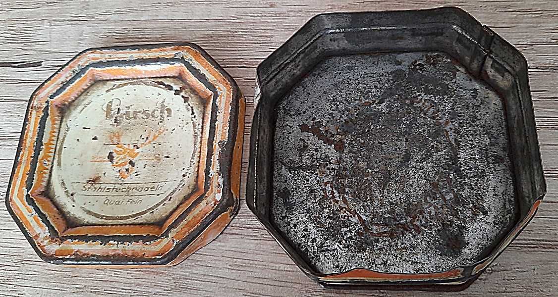 Pudełko opakowanie metalowe Hirsch