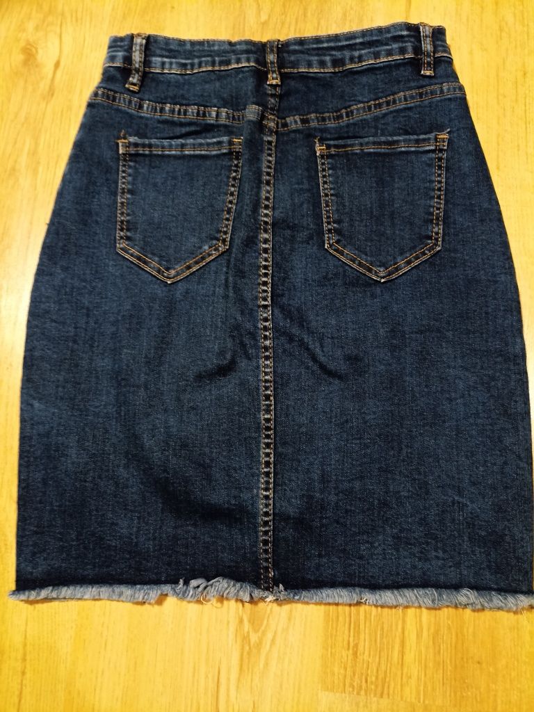 Jeans dżinsowa spódnica mini ołówkowa 36