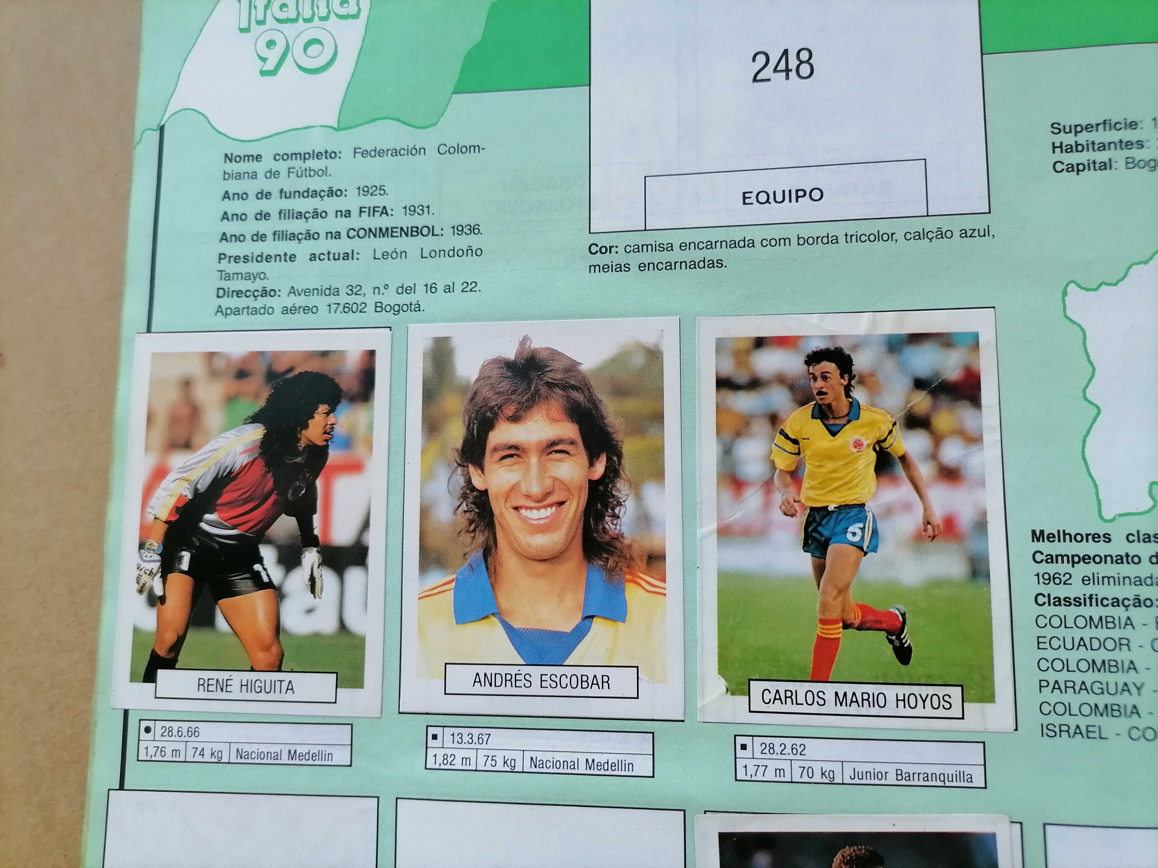 Caderneta Cromos ITÁLIA 90 EuroFLASH c/DIEGO MARADONA Edições Manil