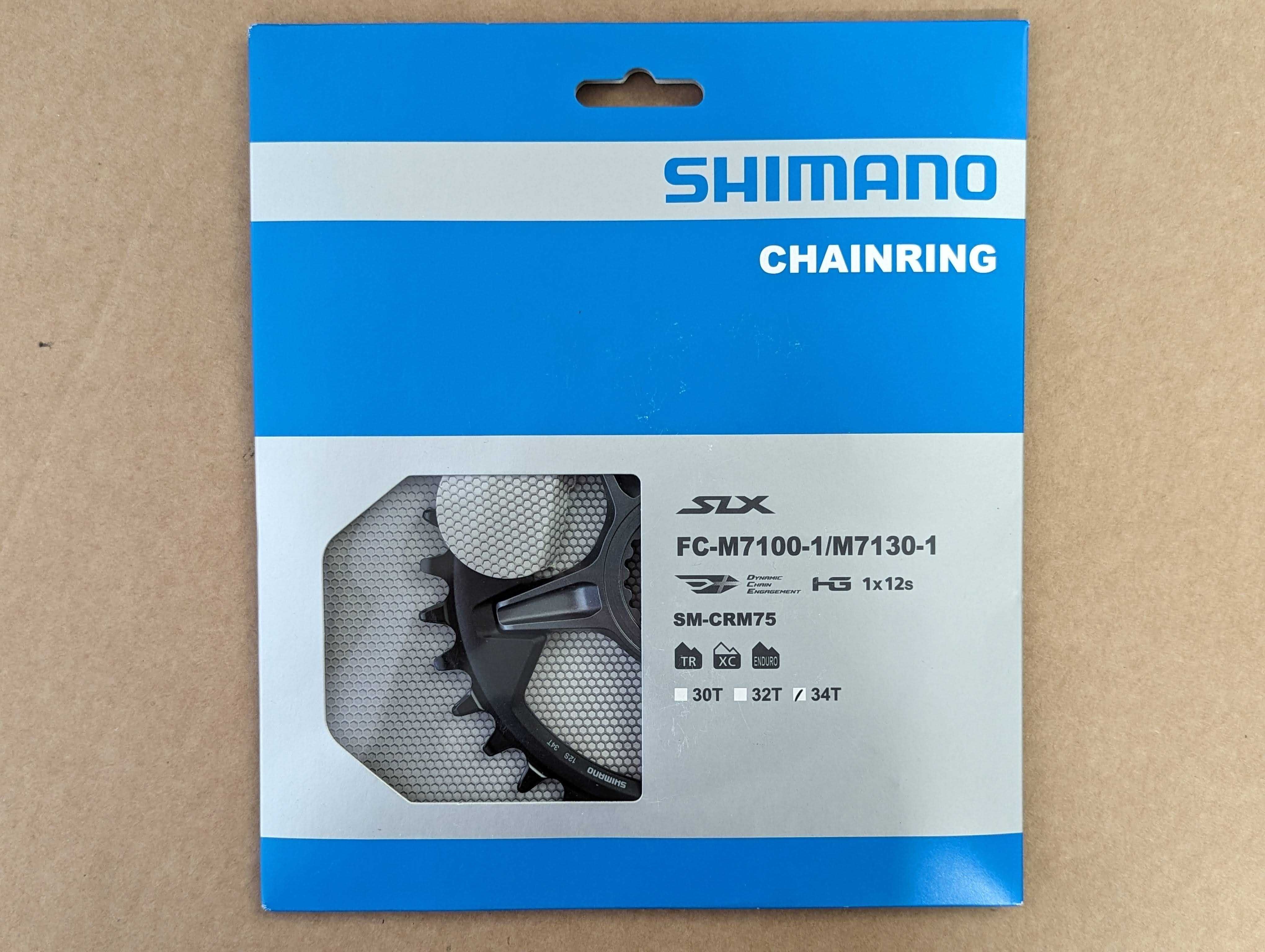Zębatka SHIMANO SLX 34T FC-M7100/M7130 1x12S SM-CRM75