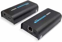Przedłużacz HDMI, 100 m HDMI nadajnik i odbiornik przez sieć Ethernet