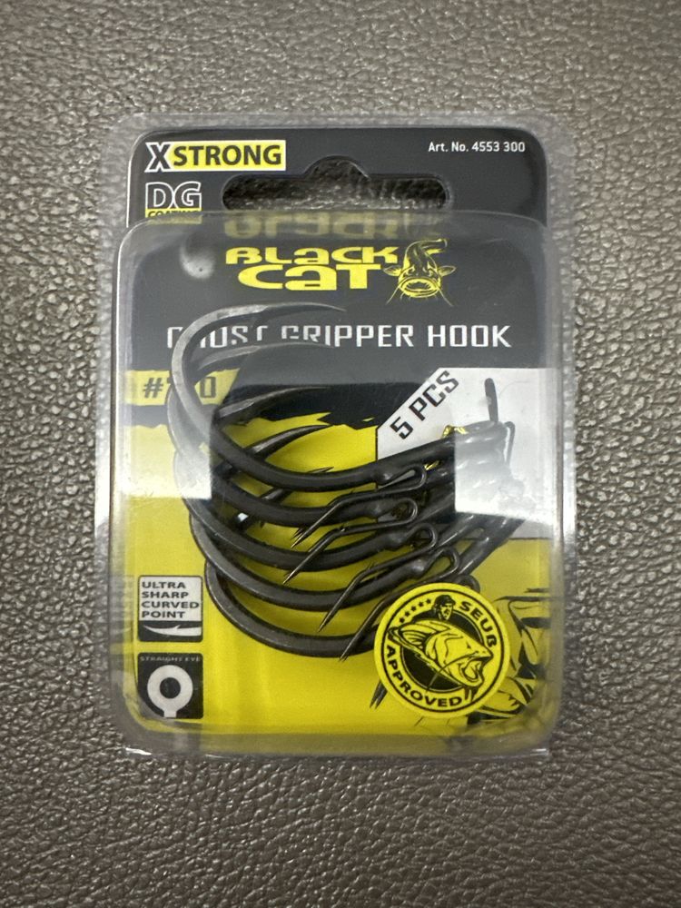 Haczyki Black Cat Ghost Gripper Hook 3/0