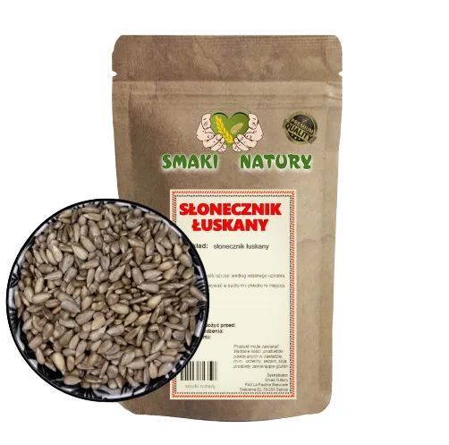 SŁONECZNIK Łuskany PREMIUM 1000g pestki słonecznika 1kg SmakiNatury