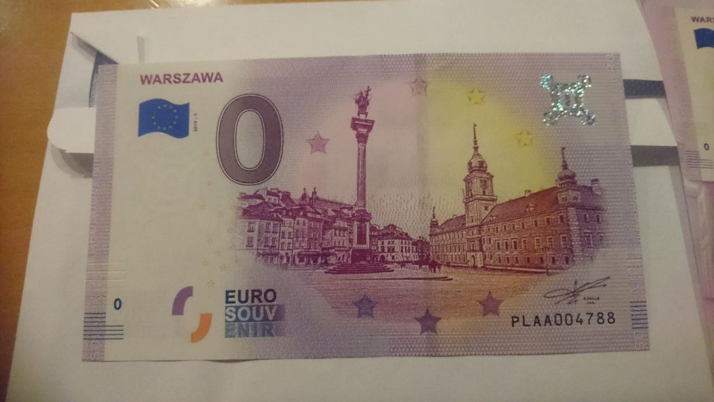 0 Euro Warszawa Banknot