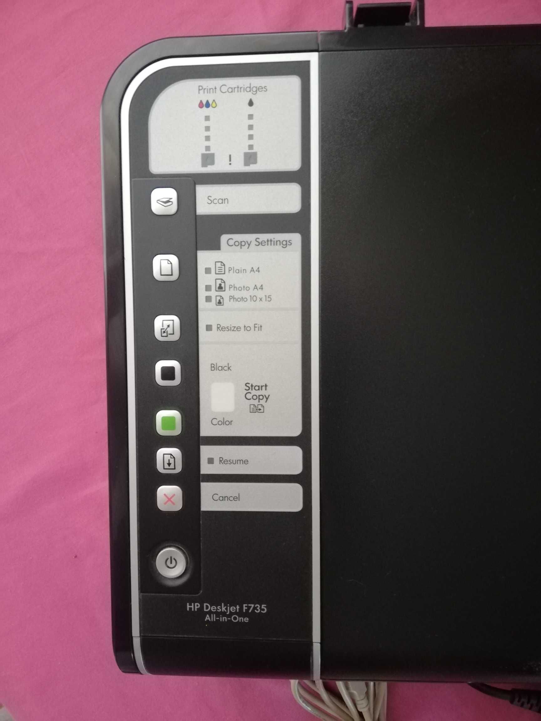 HP Deskjet F735 all in one drukarka atramentowa skaner ksero jak nowa