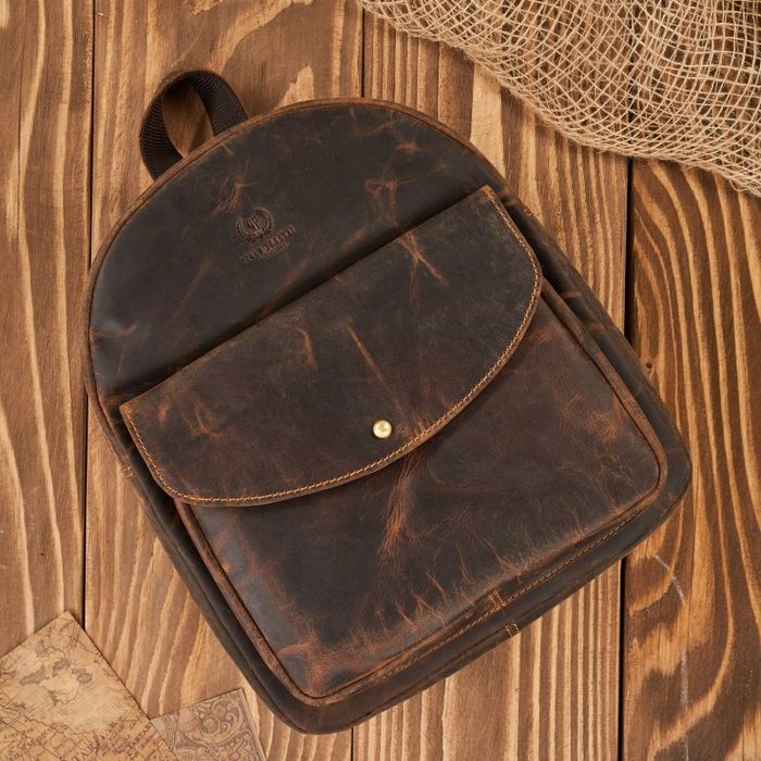 Plecak damski retro vintage brązowy T-18-BR