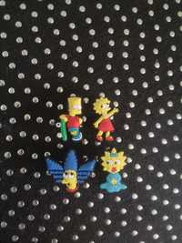 Przypinki Simpsonowie do Crocs zestaw 4 jibbitz