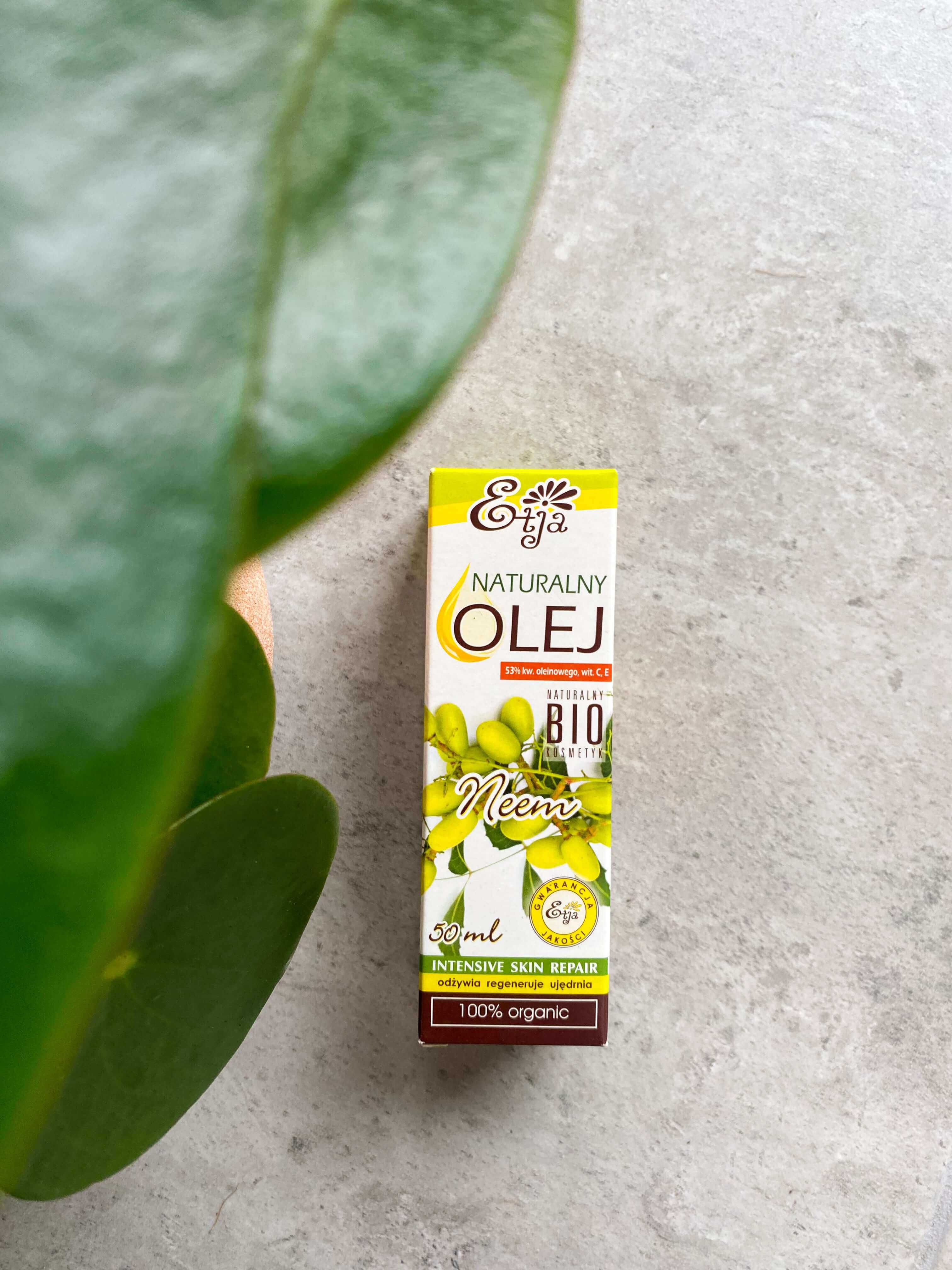 Naturalny olejek Neem 50 ml - do czyszczenia liści roślin