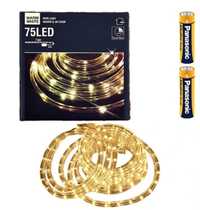 LED гірлянда, однотонна золота / герлянда однотонная золотая 7.5 м