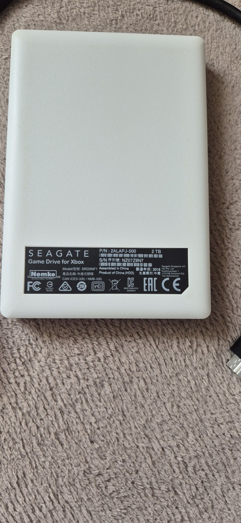 Xbox dysk Seagate 2Tb