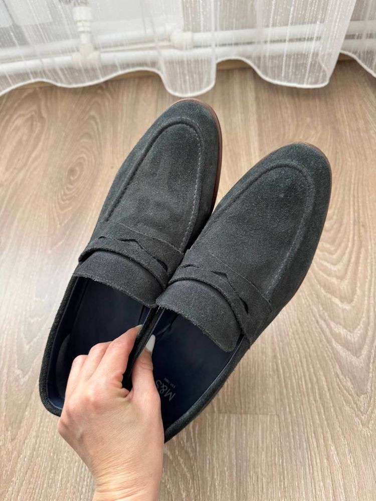 Туфлі чоловічі лофери замшеві від Marks&Spencer