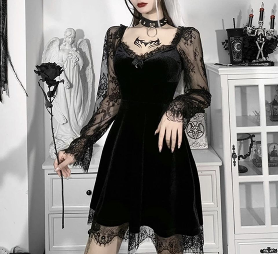 Nowa sukienka gotycka S