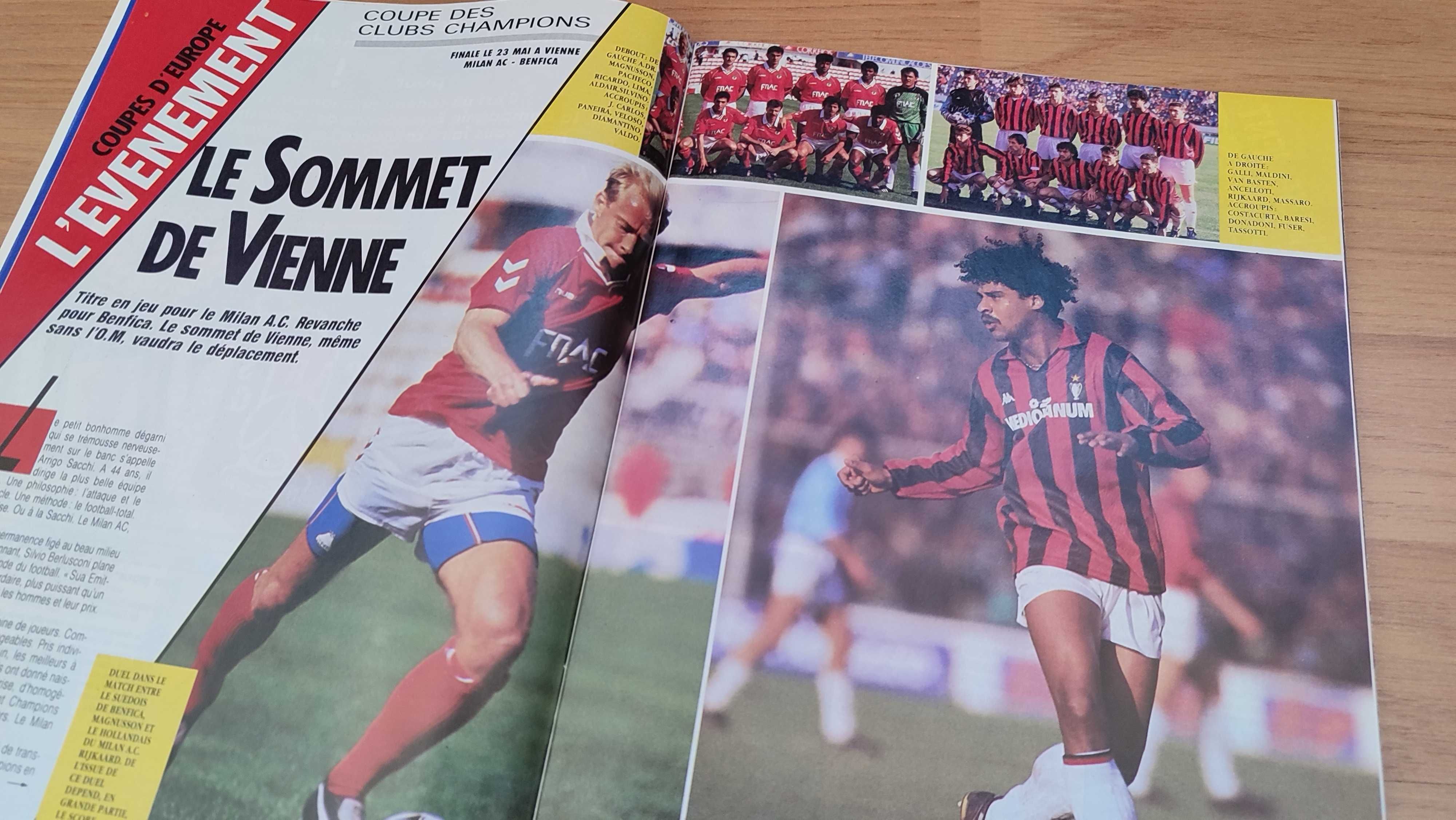 Revista sobre a final Milan - Benfica (1990.maio)