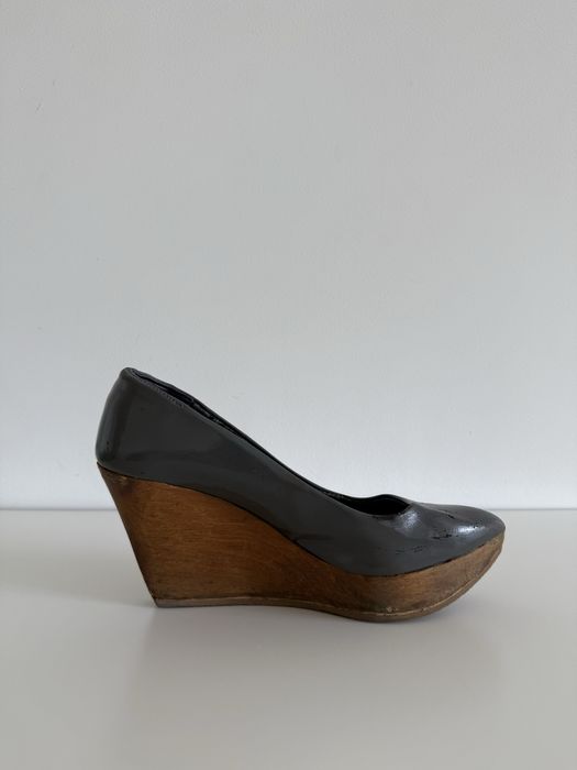 Zara Wedges - koturny lakierowane