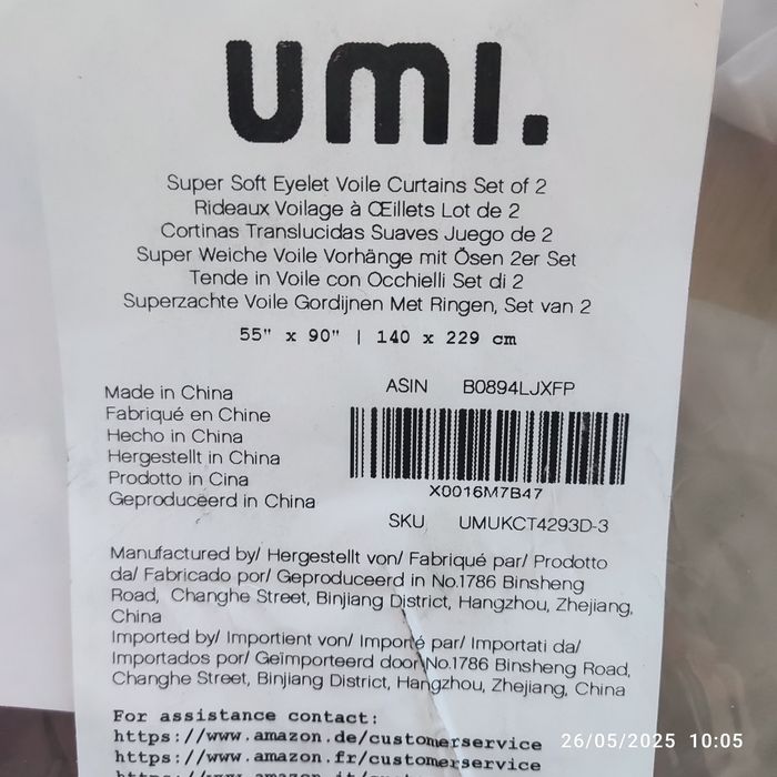 Conjunto 2 cortinados semi-transparentes bordados flores