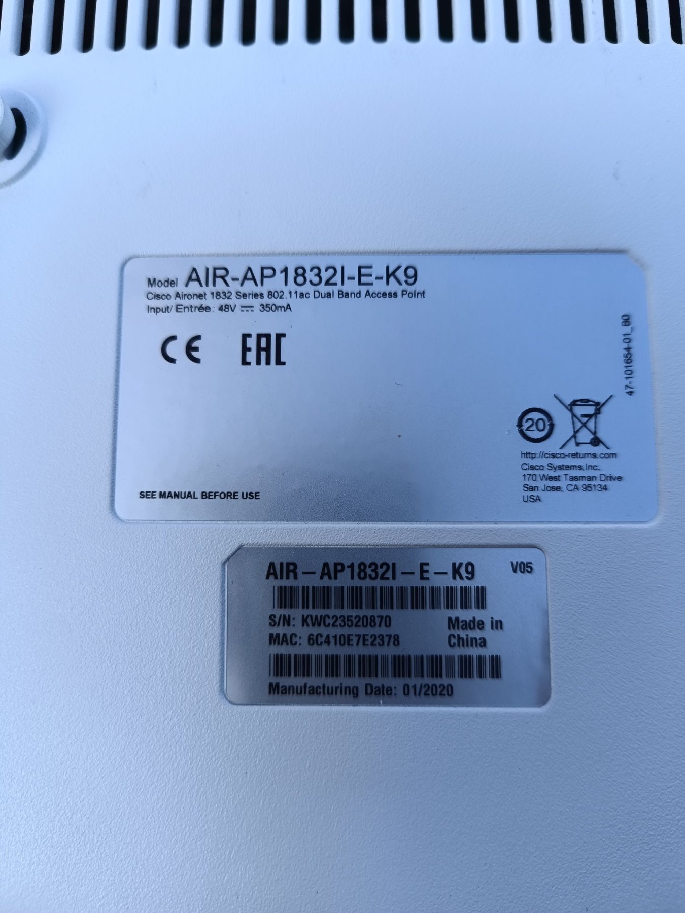Точка доступу Cisco AIR-AP1832I-E-K9