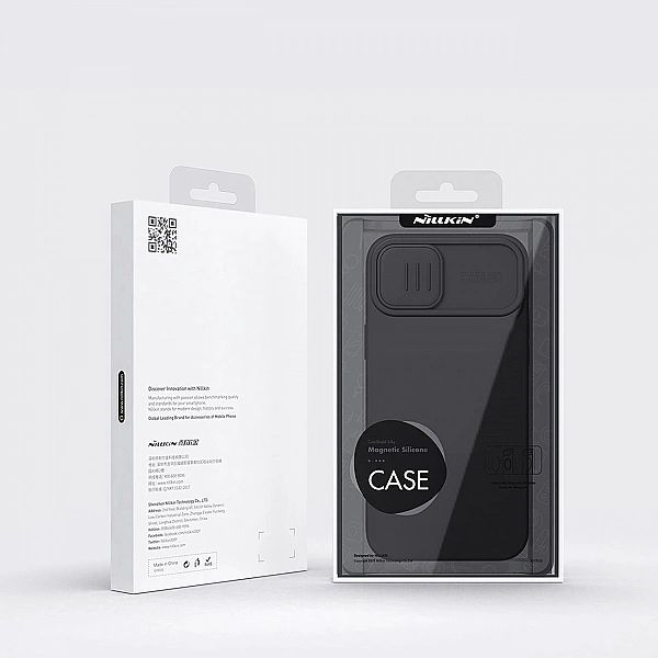 Nillkin CamShield Magnetic Silicone Case etui iPhone 14 Plus magnetycz