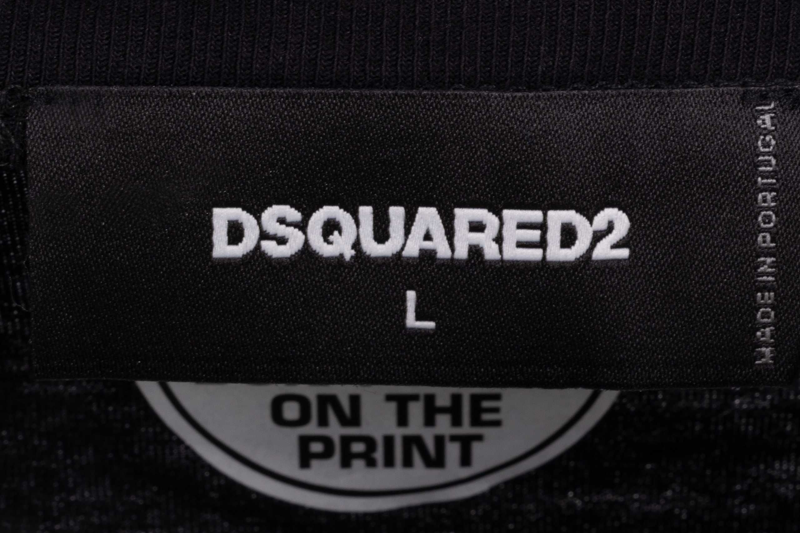 DSQUARED2 włoski t-shirt koszulka męska 3D BLACK -50%
