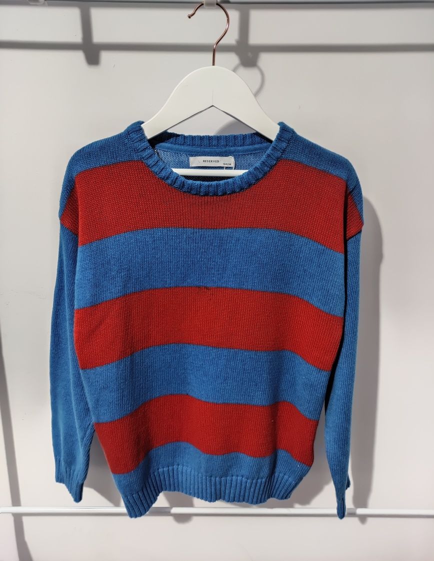 Sweter dziecięcy Reserved sweterek chłopięcy długi rękaw 134