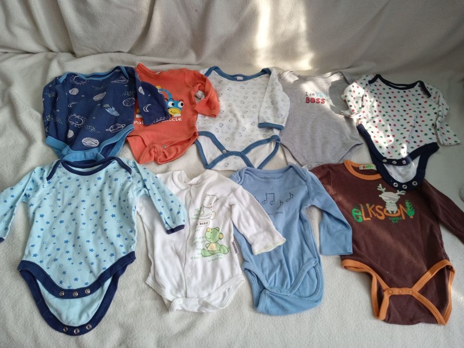 Paka 40 ubranek r.68 jesień zima bdb