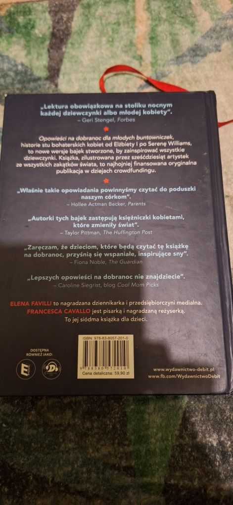 Książka opowieści na dobranoc dla młodych buntowniczek .
