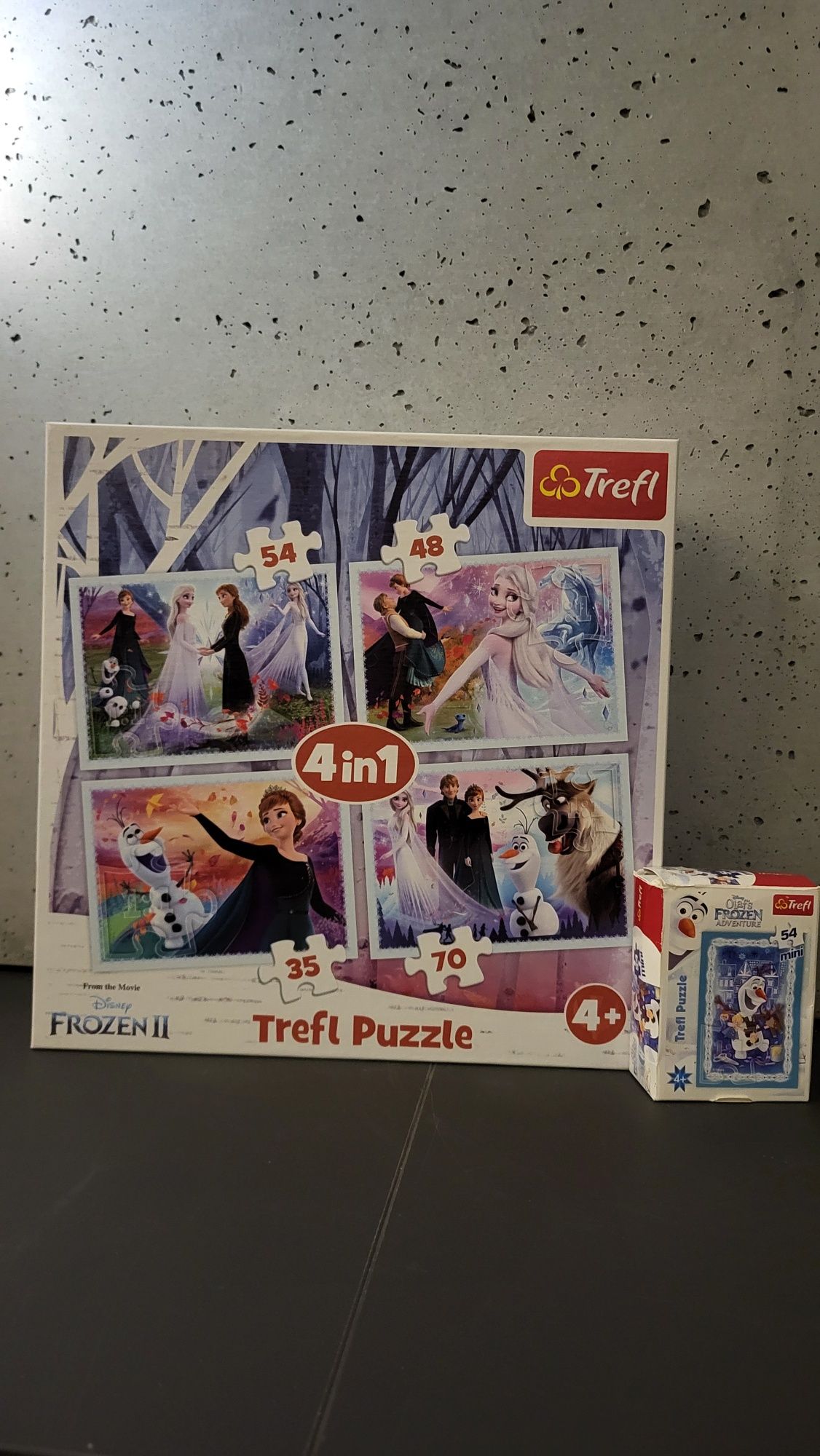 Trefl Puzzle 4 w 1 Kraina Lodu 2 + gratis