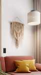 Makrama boho bawełniana 70x50