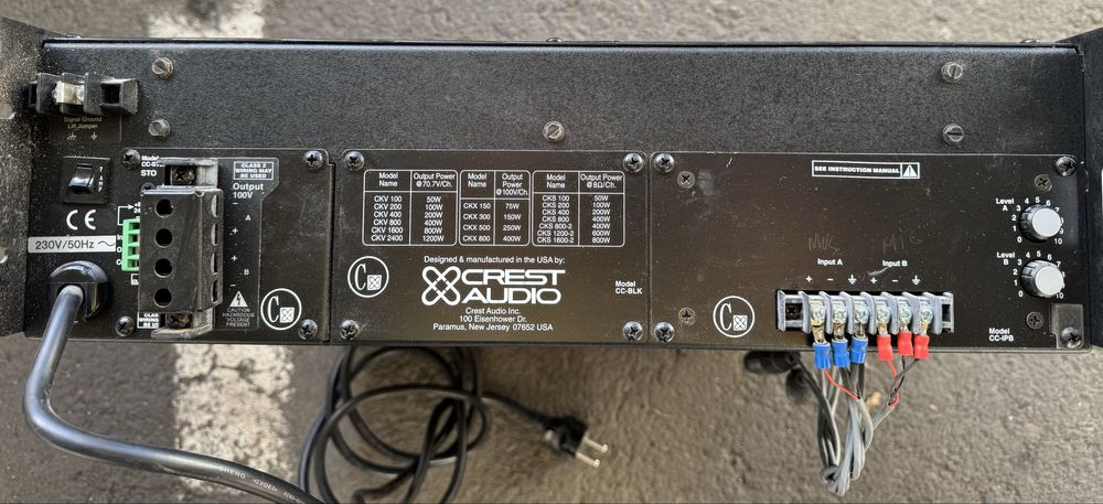 Amplificador crest audio