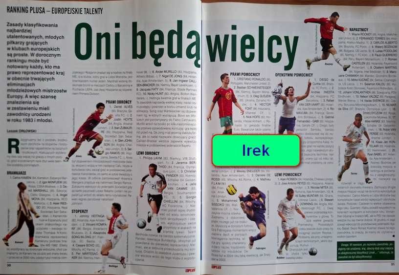 Miesięcznik "Piłka Nożna - plus" - rocznik 2005