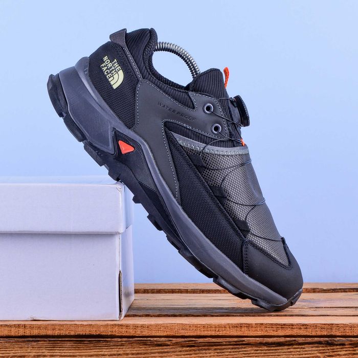 (2128) Термо Зимові The North Face Чоловічі Кросівки чорний з сірим