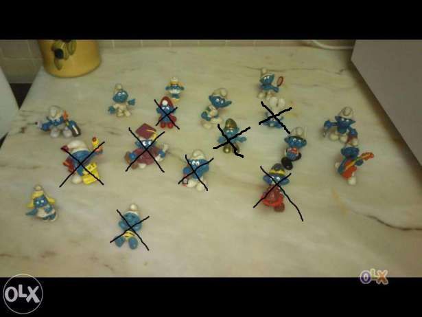 Raros smurfs em pvc década de 70/80