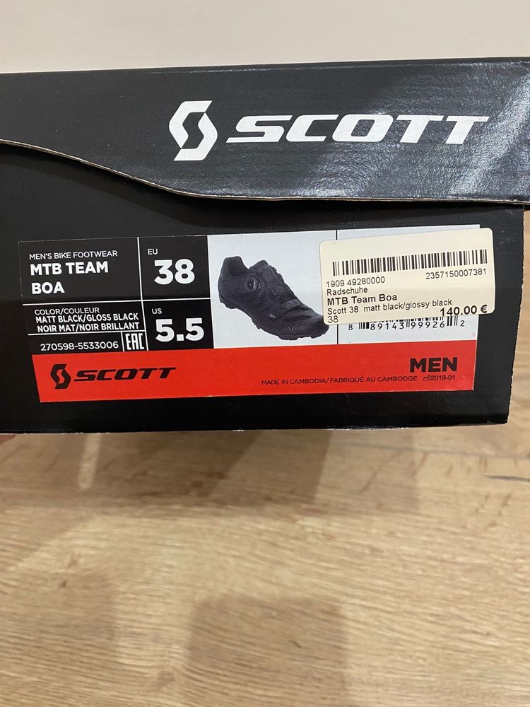 Buty rowerowe męskie Scott MTB Team BOA - EU 38