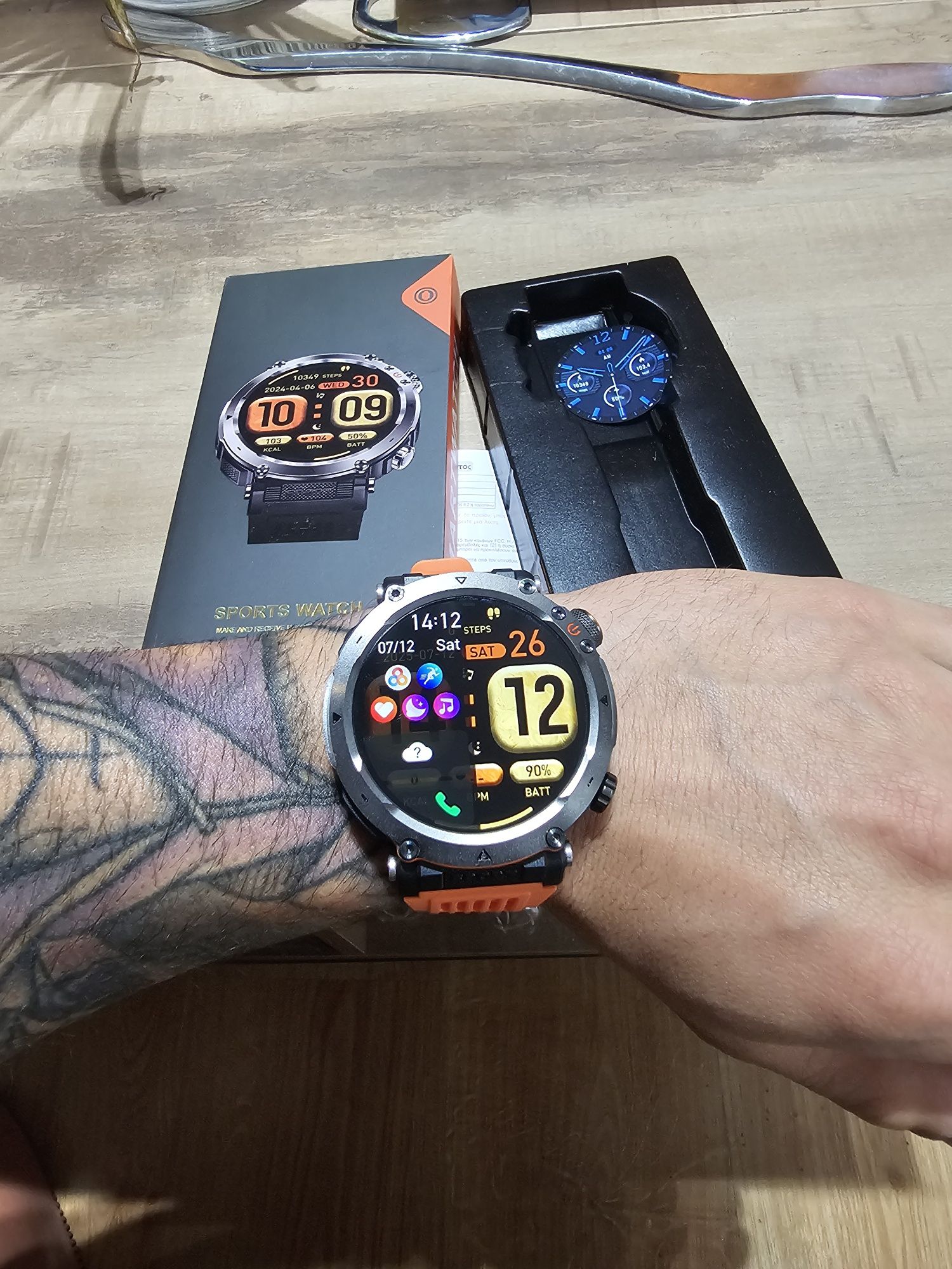 Zegarek sportowy led android LCD GPS