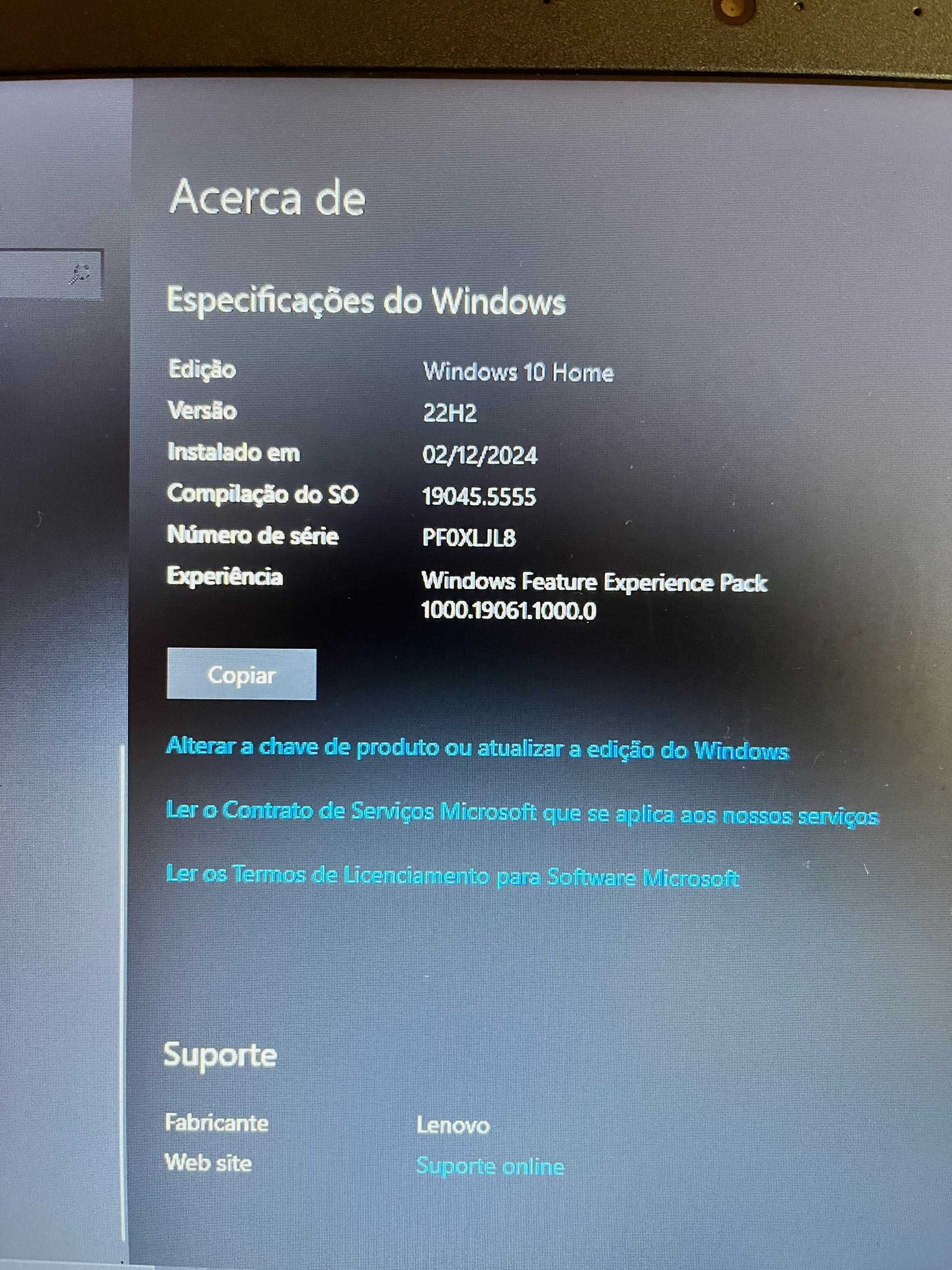 Notebook Lenovo como novo