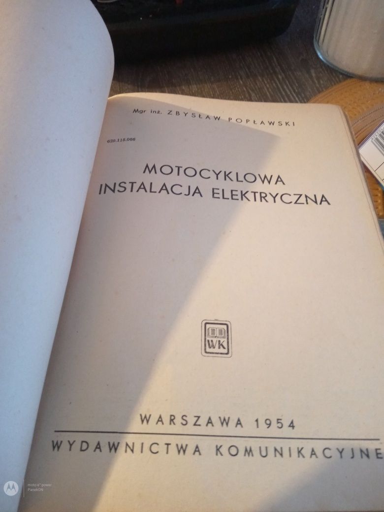 Motocyklowa instalacja elektryczna Popławski prl