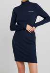 H21 casual sukienka dzianinowa Tommy Hilfiger półgolf prążek midi M 38
