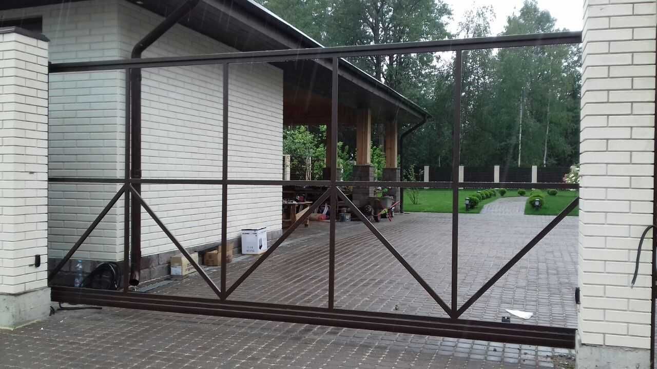‼️Откатные автоматические ворота/Комплект Звари Сам Відкатні ворота L1