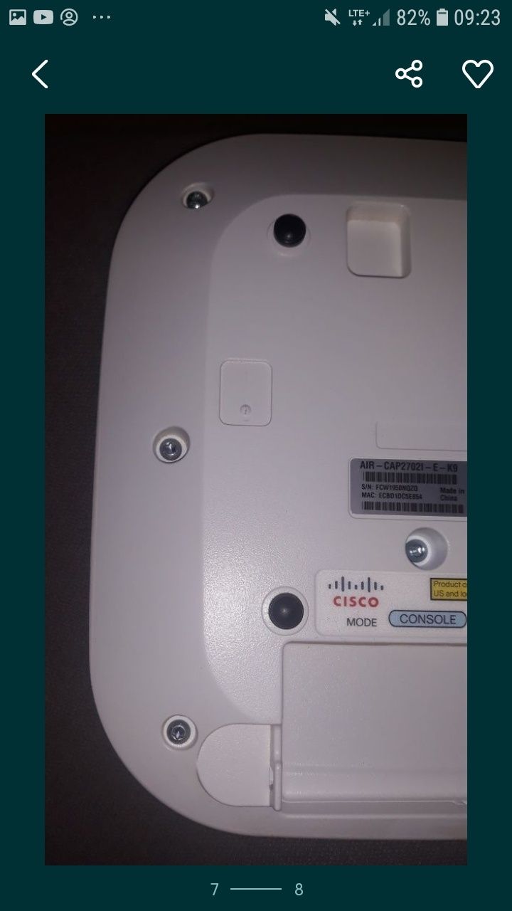 2 sztuki Access Point Cisco AIR-CAP27021-E-K9