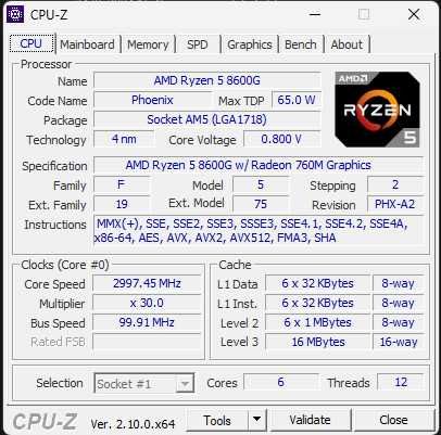 Procesor Ryzen 8600G