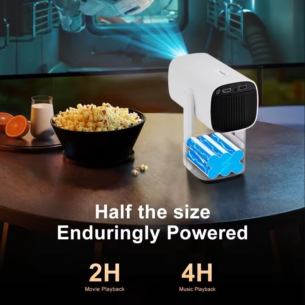 Проектор Salange K2 з акумулятором, Android 11, 4k