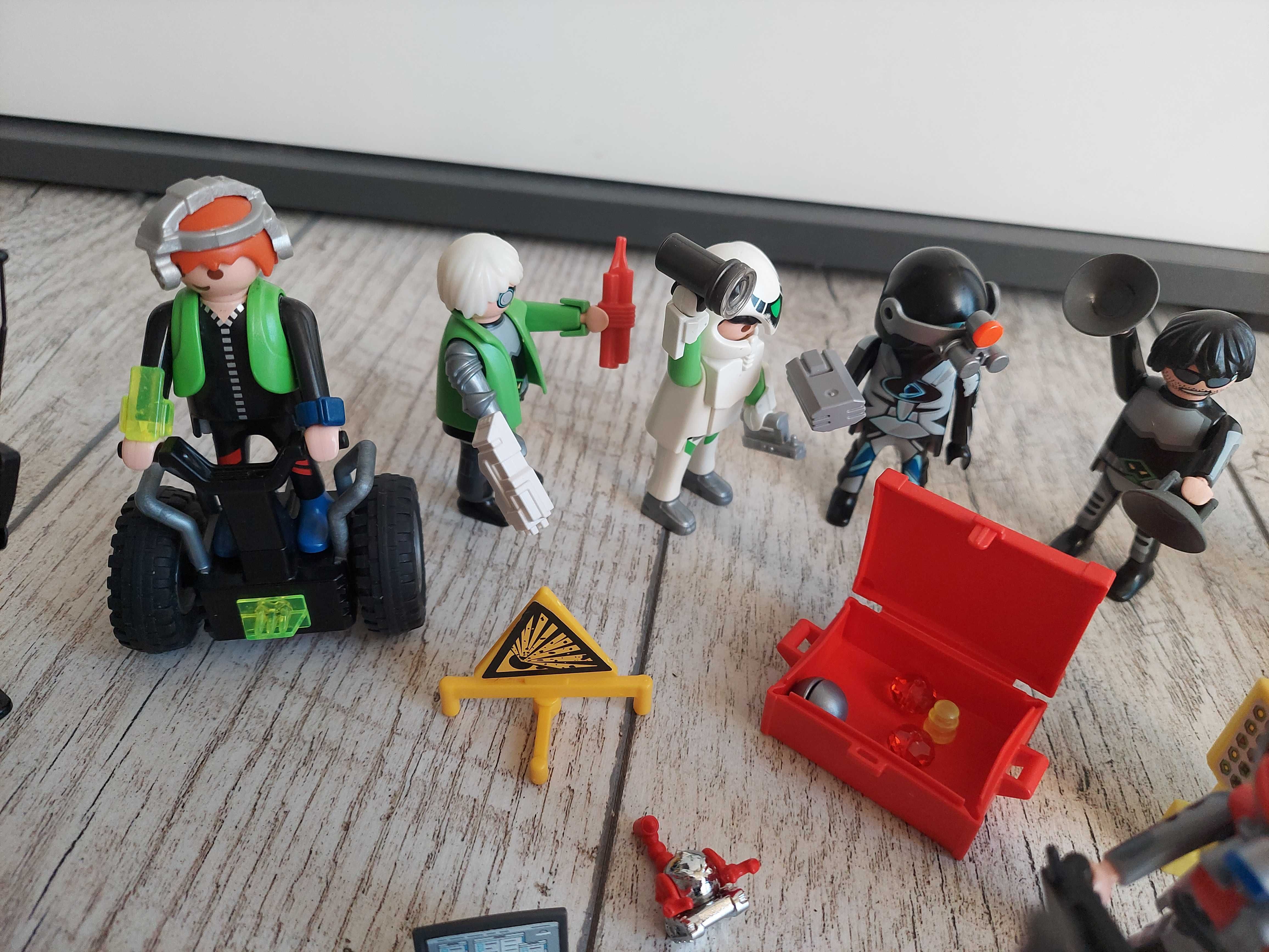 Playmobil agenci specjalni 12 ludzików spy agent pojazdy