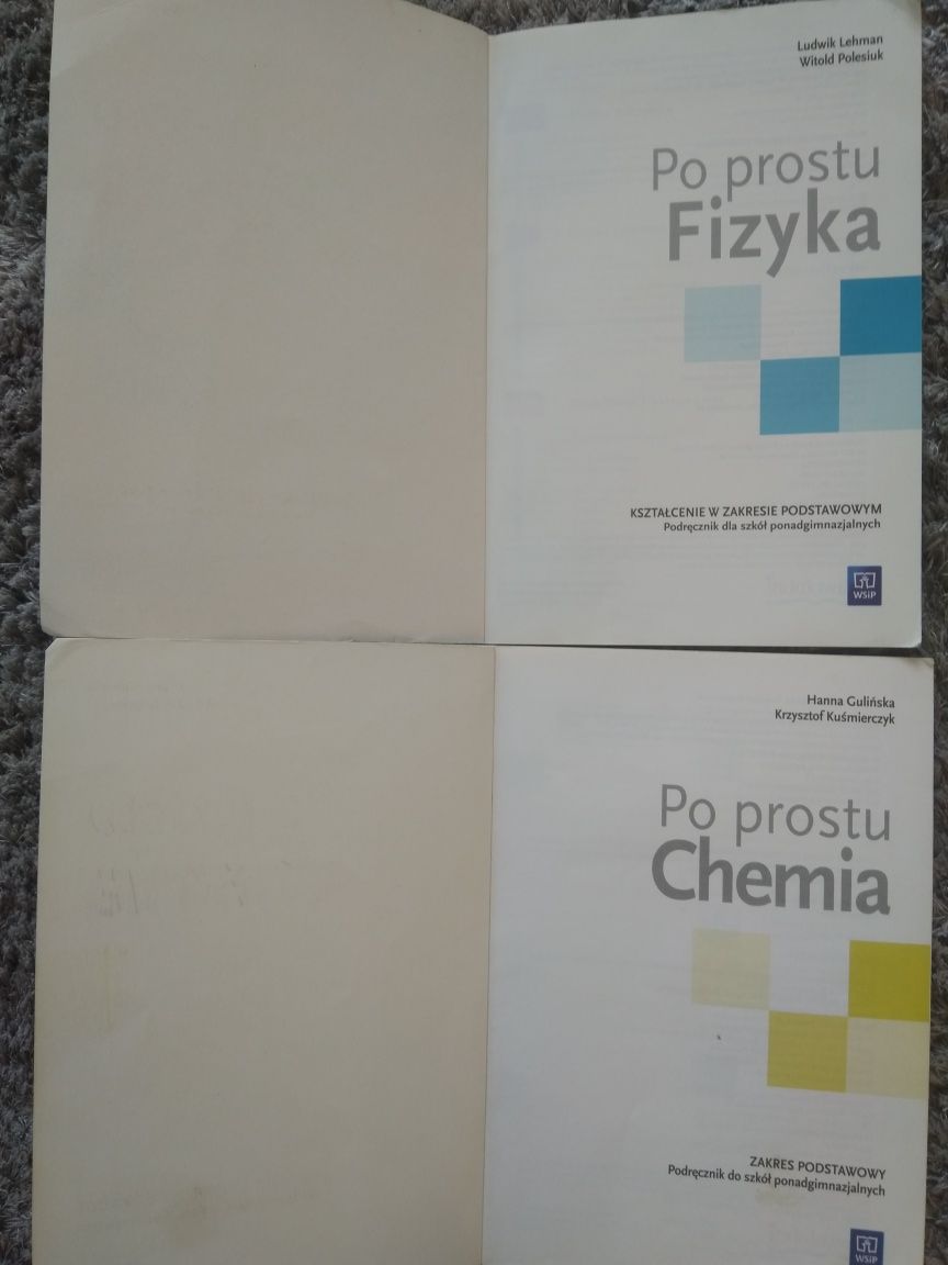 Po prostu fizyka, Po prostu chemia podręcznik do kl. 1 liceum