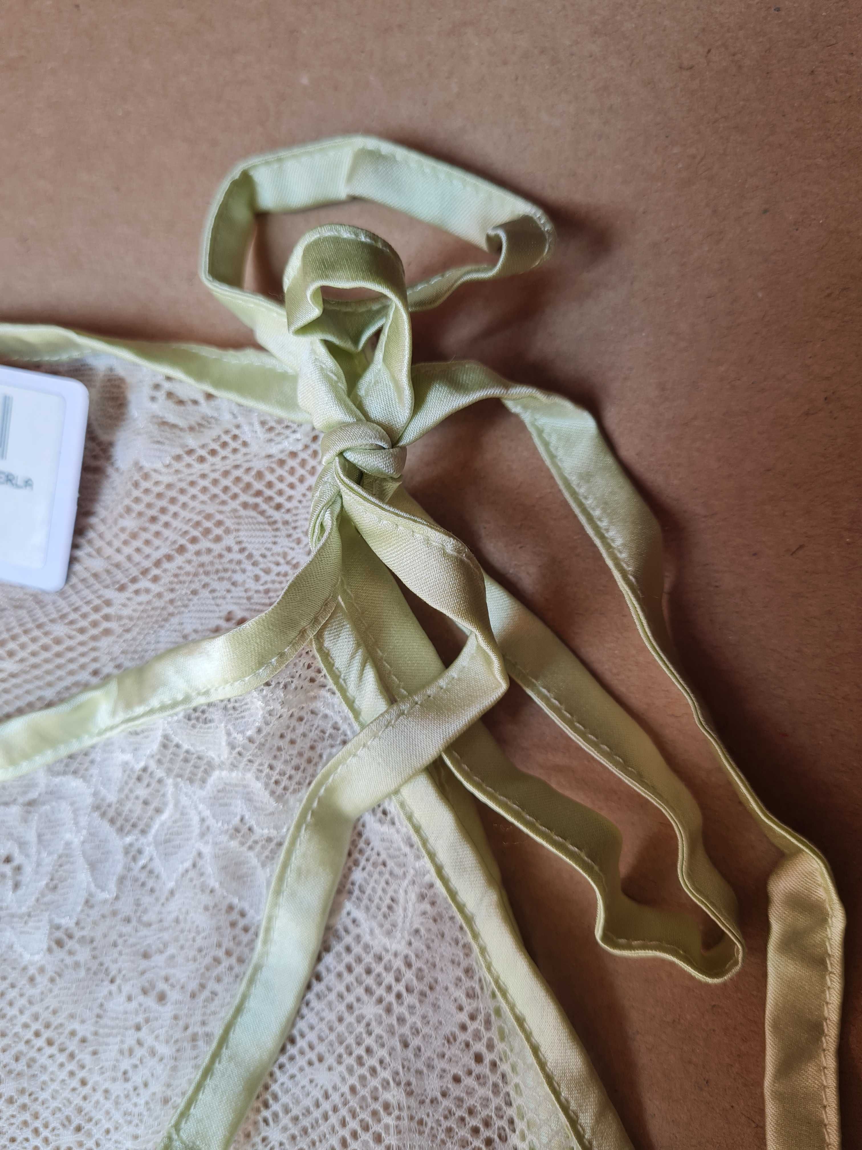 Intimissimi rozm M jedwabna halka koszula piżama koronkowa jedwab nowa