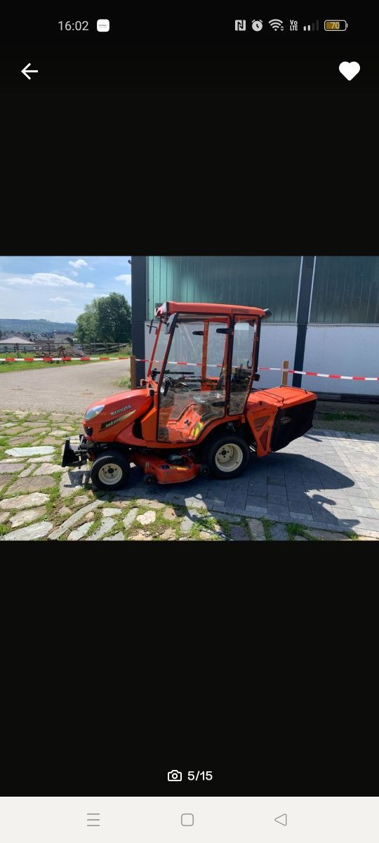 Kubota gr 2100 .Rok 2009.Kosiarka traktorek.
