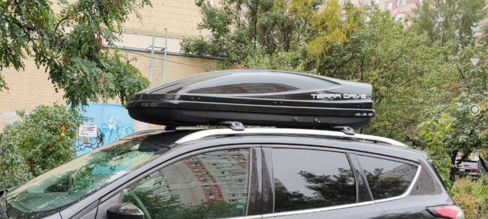 Автобокс, автомобільний багажник Terra Drive 480 з поперечинами Turtle