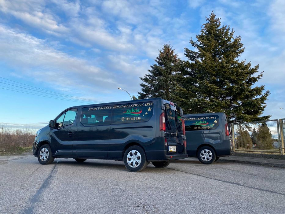 Wypożyczalnia busów - Wynajem busa 9 osobowy Renault Trafic - NOWE